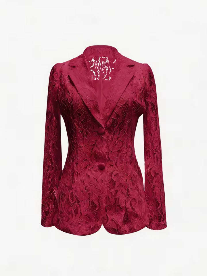 Kyliza – Foret Blazer Med Blomstermønster Til Forår og Sommer