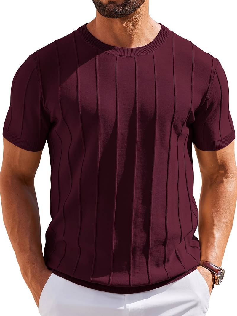 Sang - Sommer-t-shirt Med Rund Hals I Strik