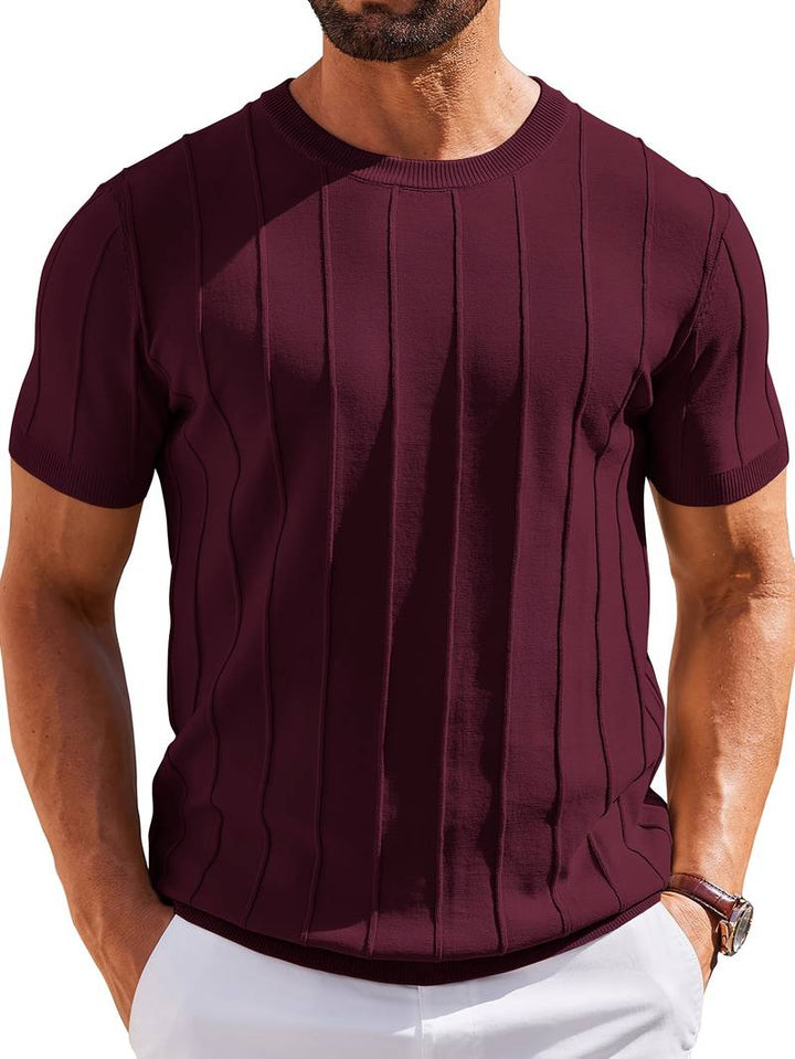 Sang - Sommer-t-shirt Med Rund Hals I Strik