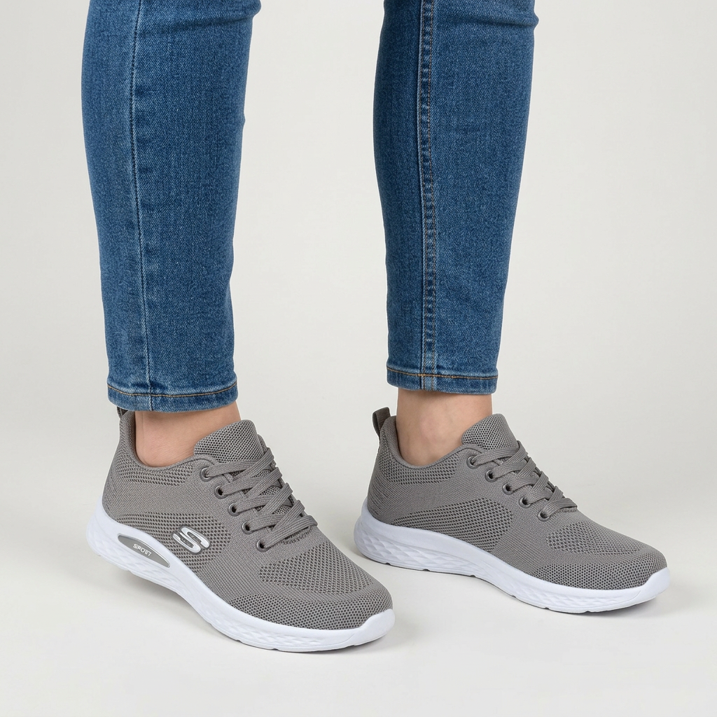 Alixia - Komfortabel Sneaker Med Snørebånd