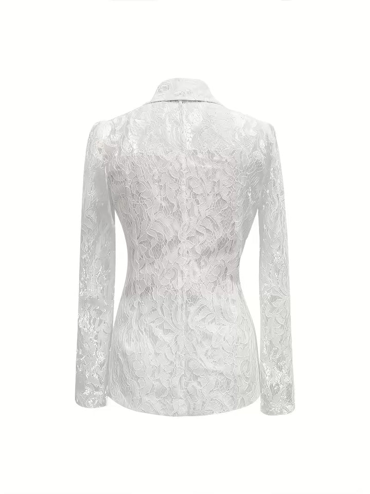 Kyliza – Foret Blazer Med Blomstermønster Til Forår og Sommer