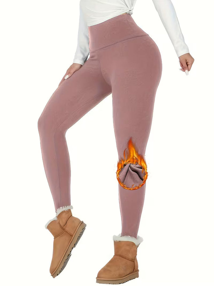 Linzay – Leggings Med Høj Talje Og Termisk Fleeceforing