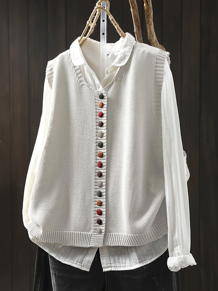 Toriana – Ærmeløs Strikket Vest