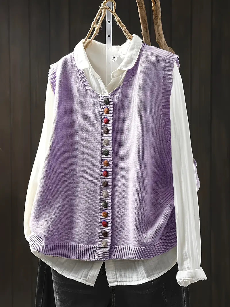 Toriana – Ærmeløs Strikket Vest