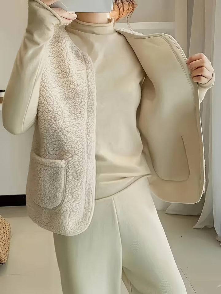 Miona – Blød Fleece Vest Med Lommer