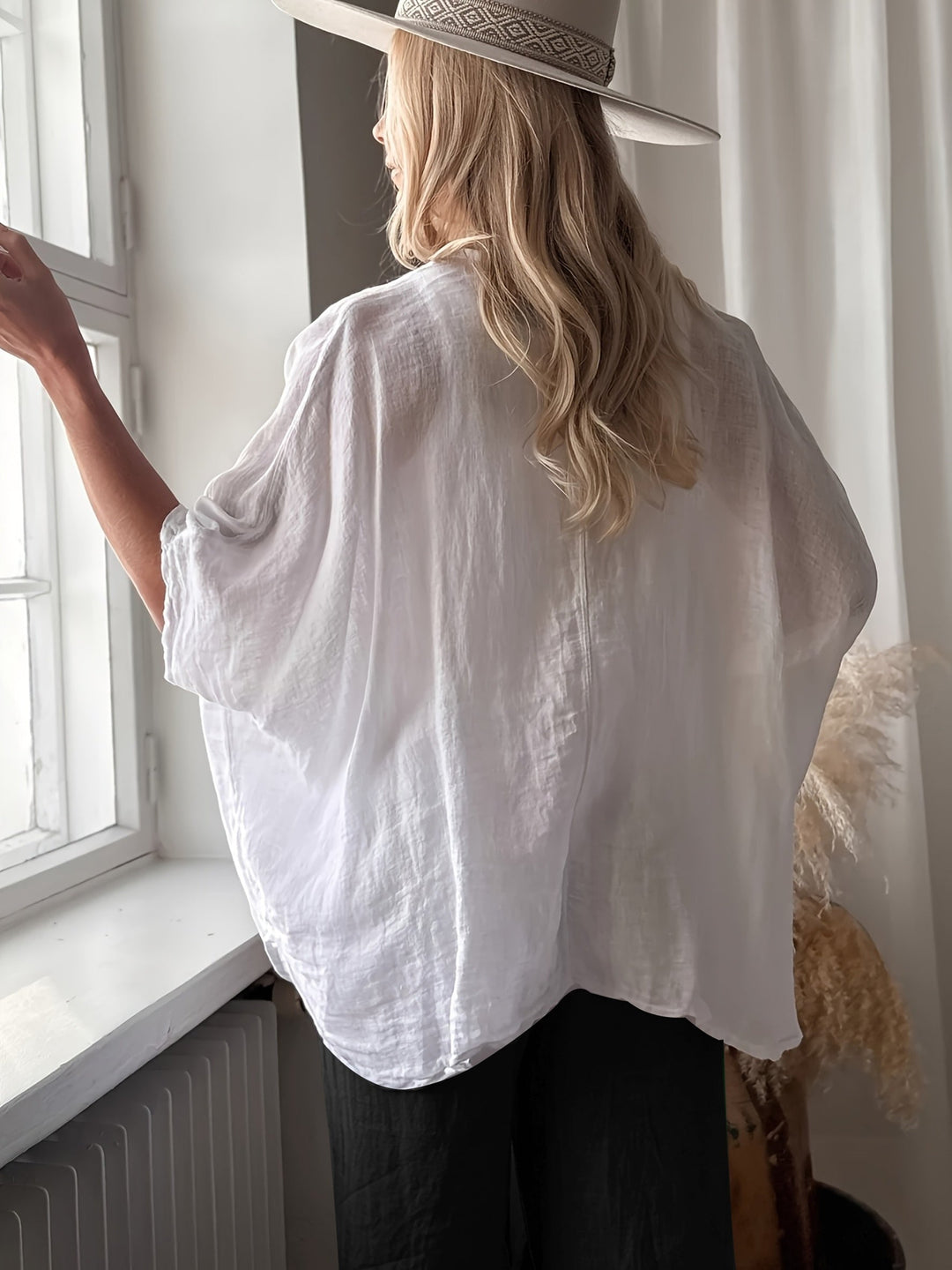 Winnie - Boheme Bluse Med Løse Ærmer