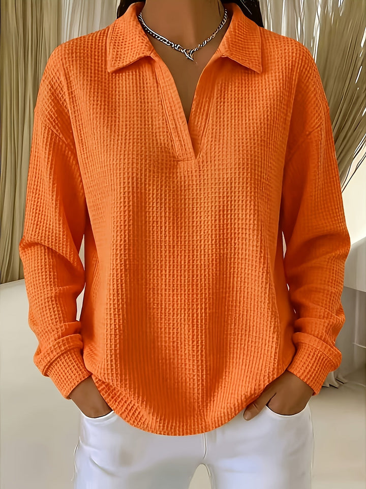 Daphnie - Elegant Skjorte Med Polokrave