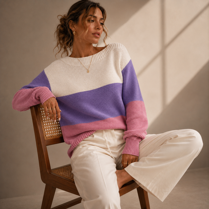 Nirelia – Elegant strikket oversize-trøje