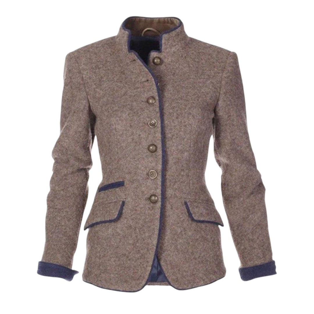 Nysha – Heritage-Blazer Med Opretstående Krave