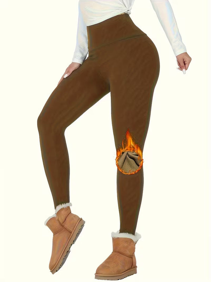 Linzay – Leggings Med Høj Talje Og Termisk Fleeceforing