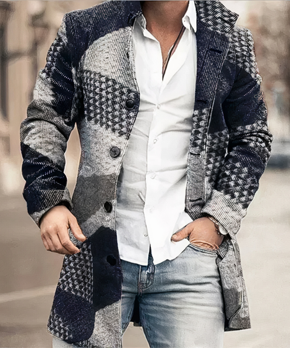 Evans - Klassisk Trenchcoat Med Knapper Foran