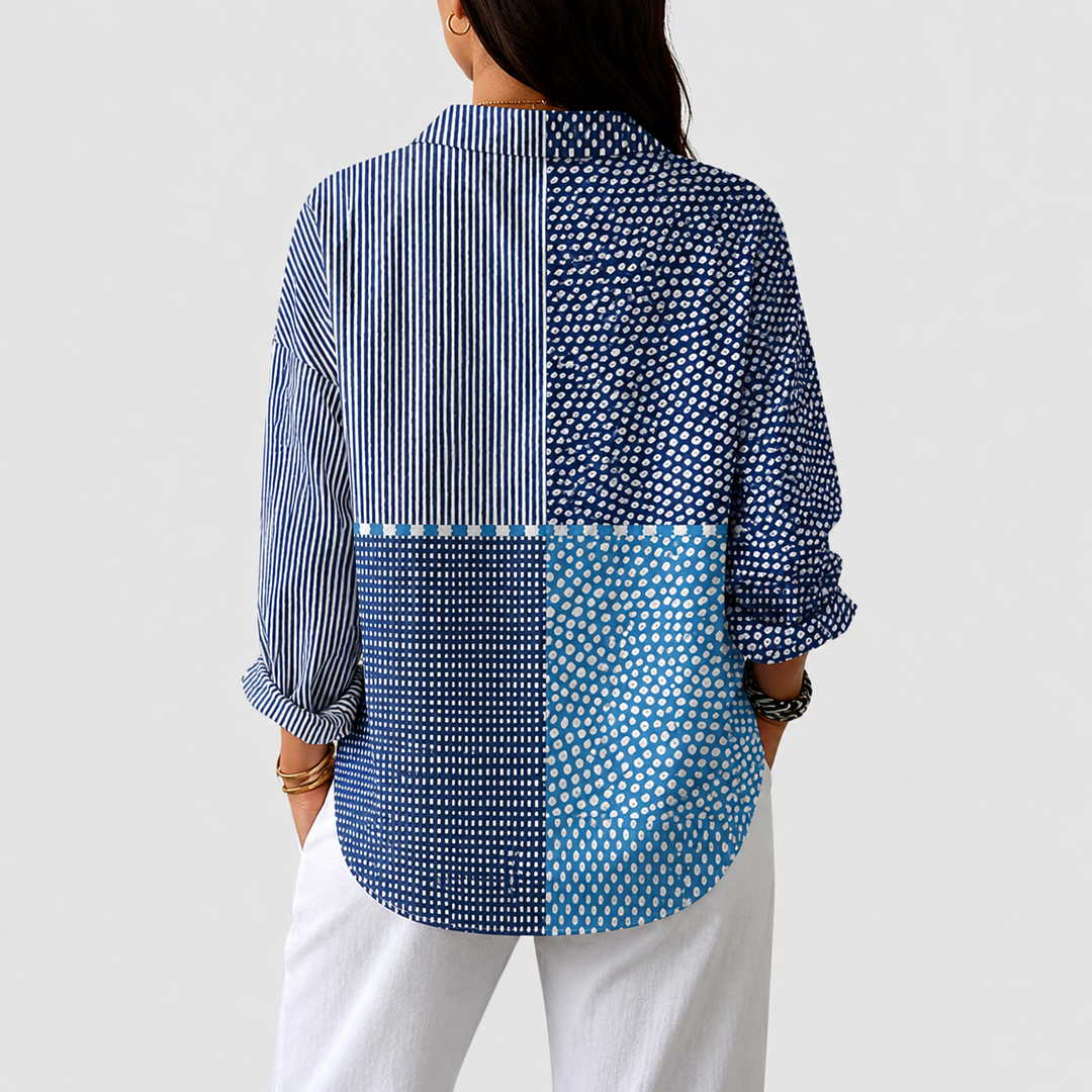 Betrina – Luftig, Farverig Bluse Med Print