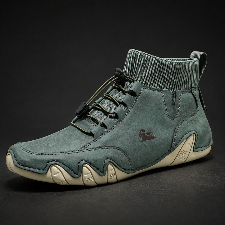 Tuncer – Sneakers i Læder Med Snørebånd