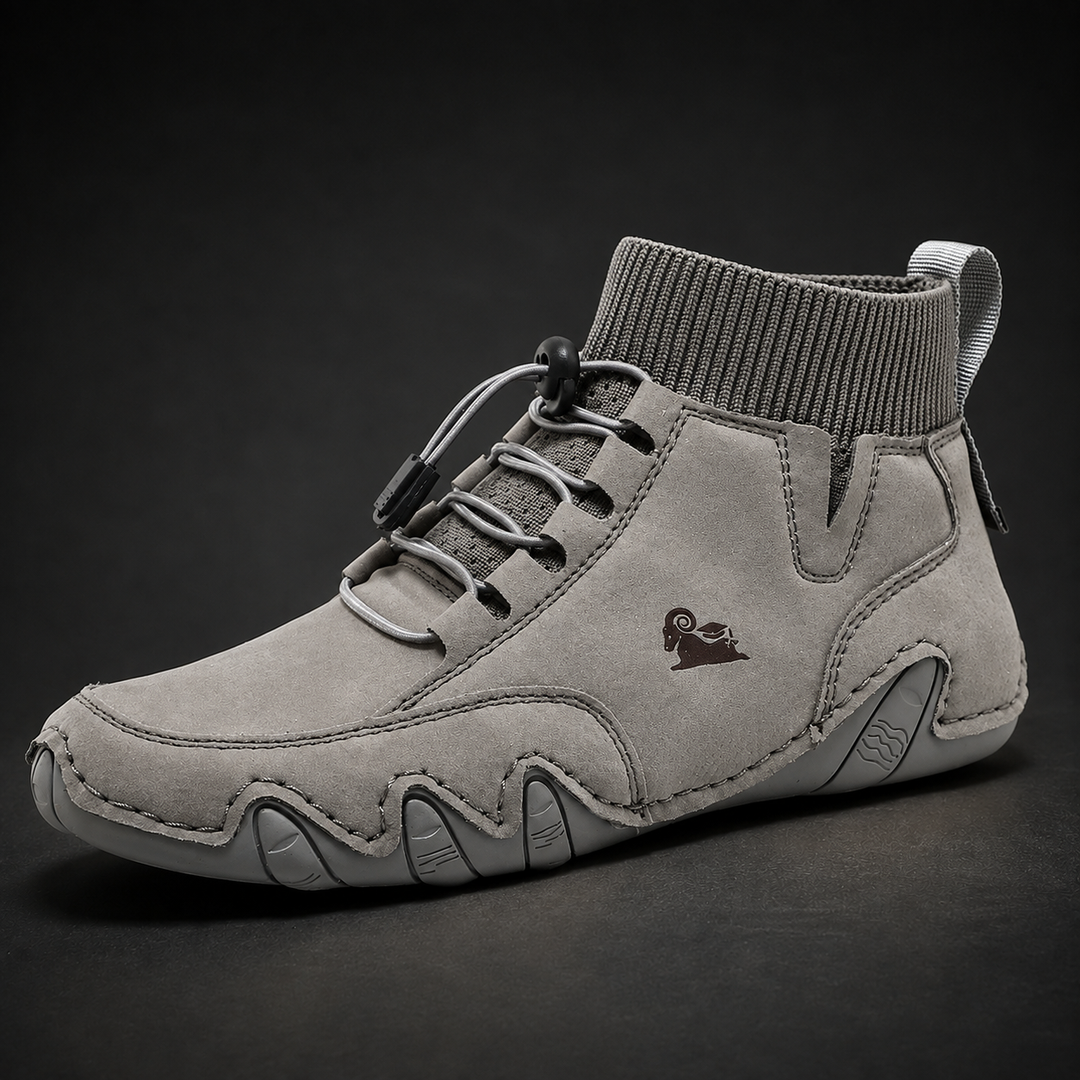 Tuncer – Sneakers i Læder Med Snørebånd