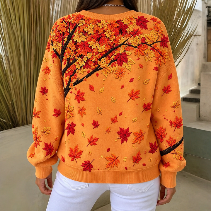 Jivina – Afslappet Sweatshirt Med Katteprint
