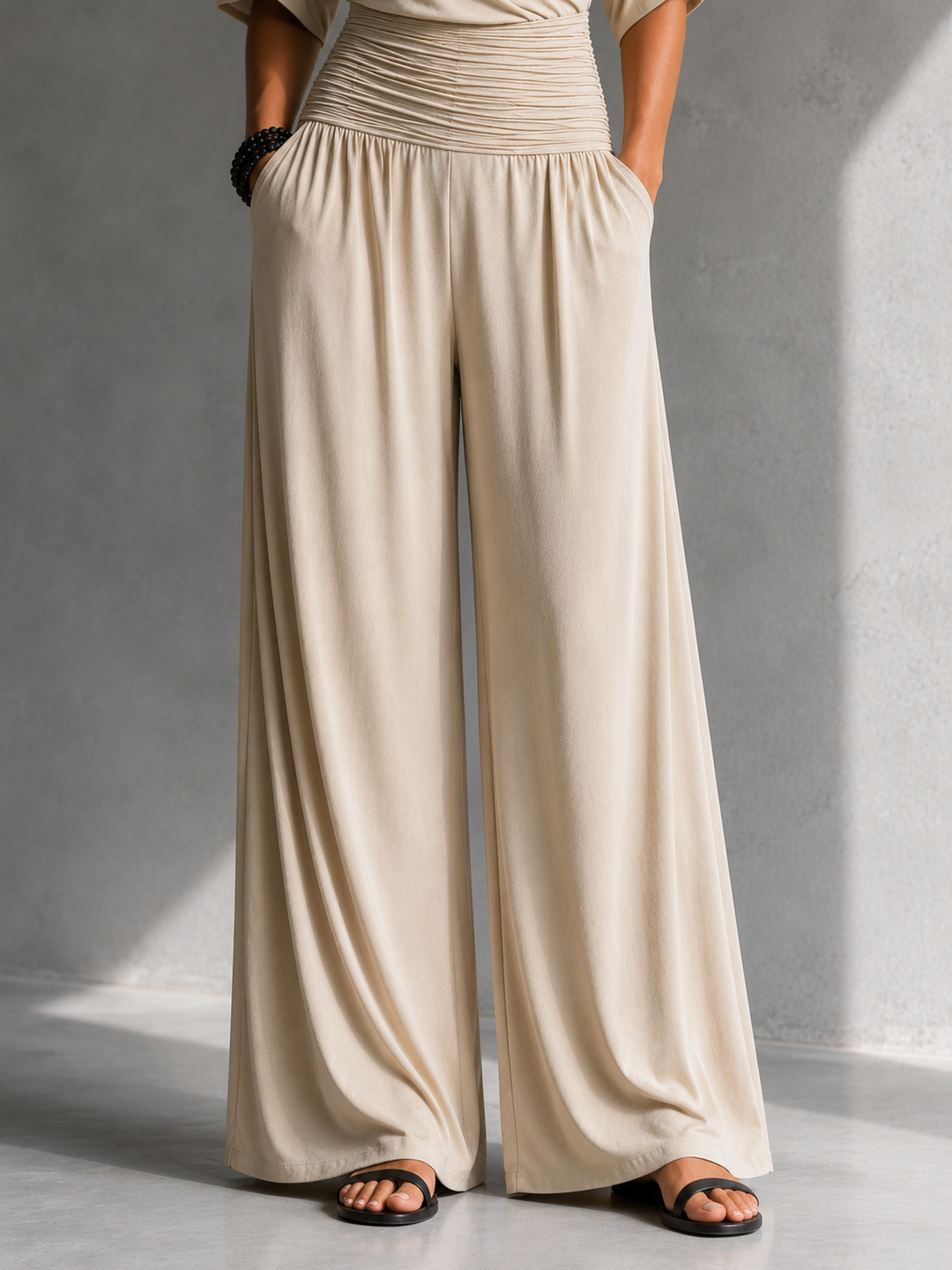 Greene – Jumpsuit Med Krydsede Skuldre Og Brede Ben