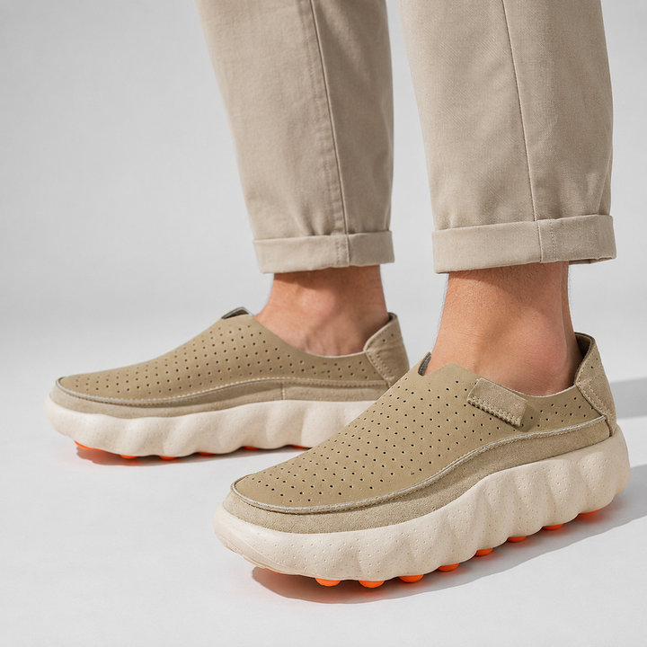 Sameth – Perforerede Slip-on Sko Med Fleksibel Sål