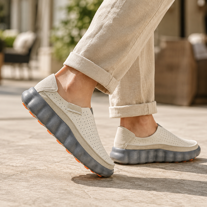 Sameth – Perforerede Slip-on Sko Med Fleksibel Sål