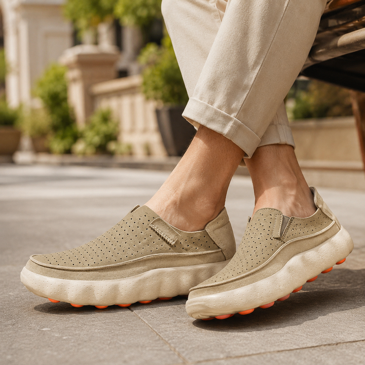 Sameth – Perforerede Slip-on Sko Med Fleksibel Sål