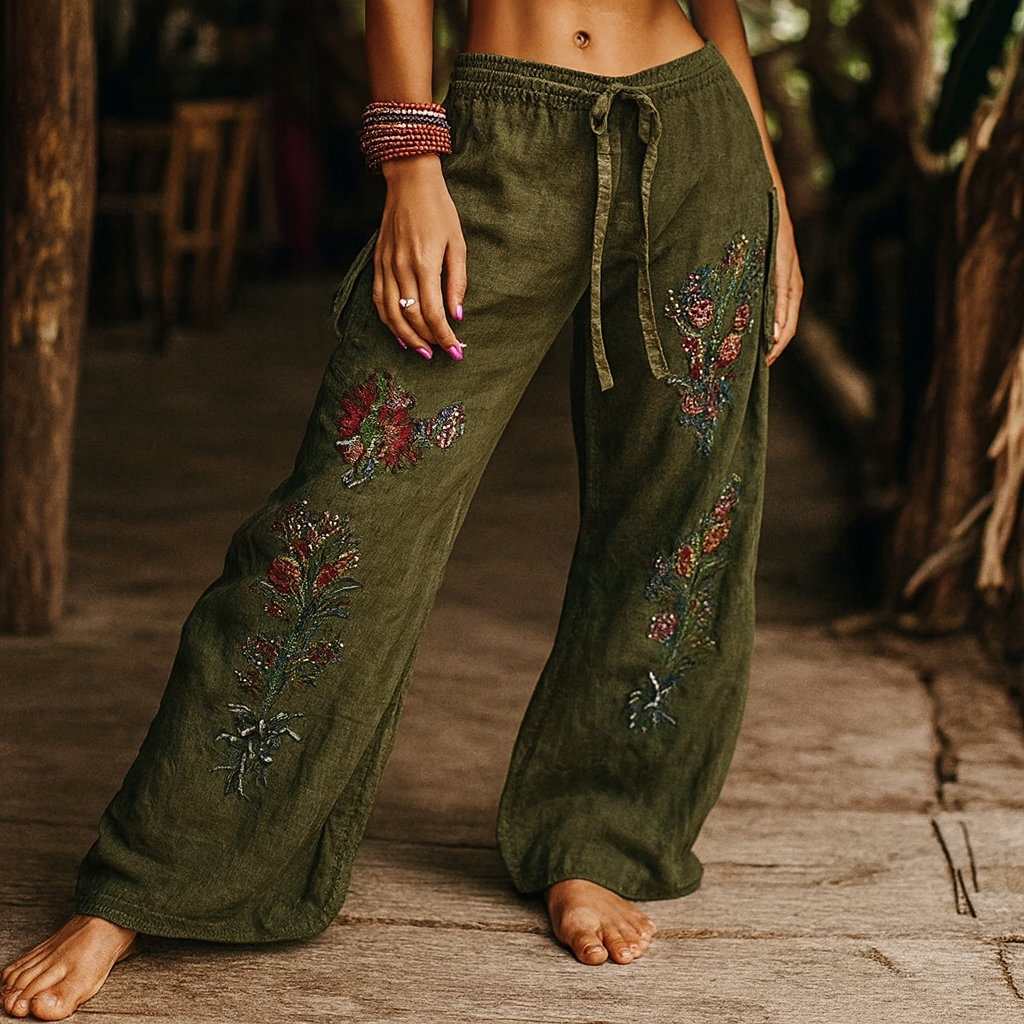 Gladys – Behagelige Yogabukser I Boheme-stil