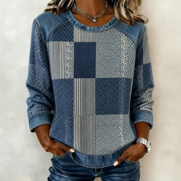 Dievina – Sweatshirt I Vintage-Denim