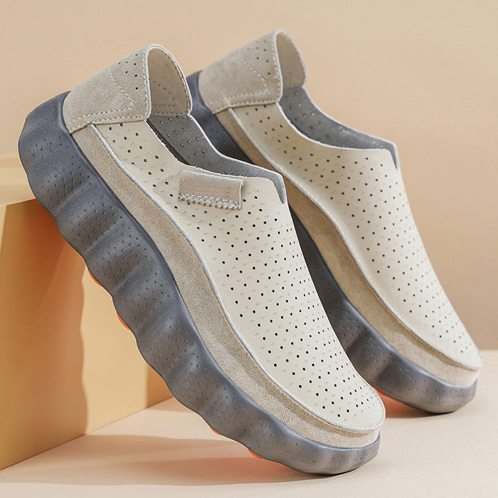Sameth – Perforerede Slip-on Sko Med Fleksibel Sål