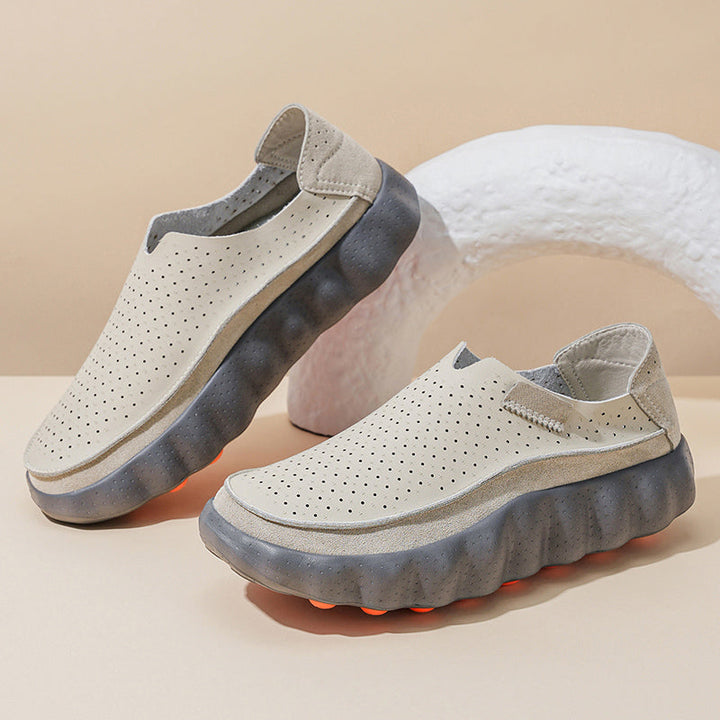 Sameth – Perforerede Slip-on Sko Med Fleksibel Sål