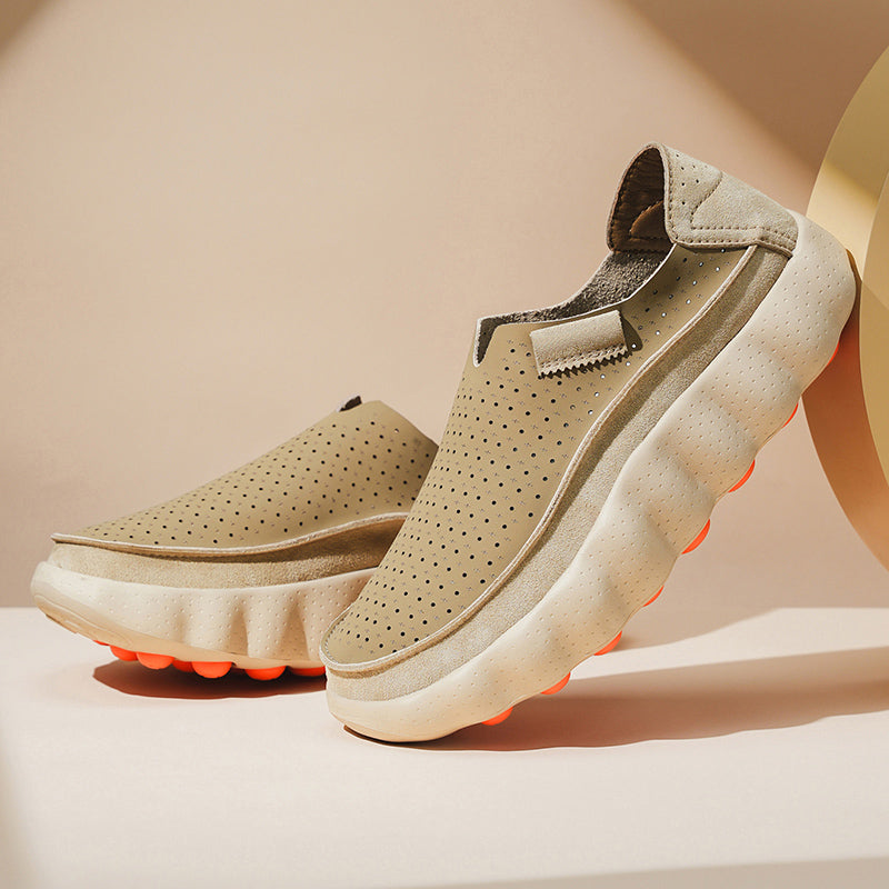 Sameth – Perforerede Slip-on Sko Med Fleksibel Sål
