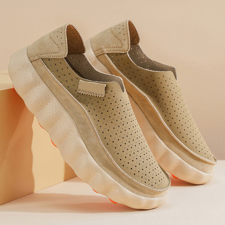 Sameth – Perforerede Slip-on Sko Med Fleksibel Sål