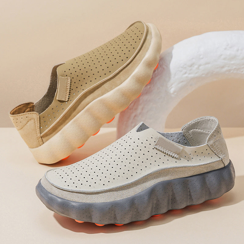 Sameth – Perforerede Slip-on Sko Med Fleksibel Sål