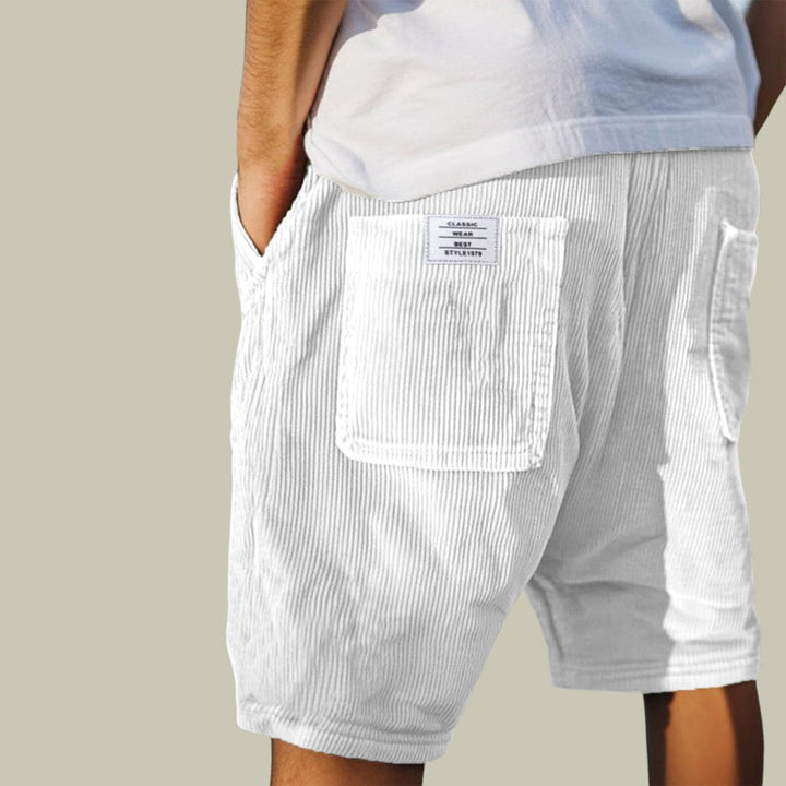 Steyn – Fløjlsshorts Med Elastik i Taljen