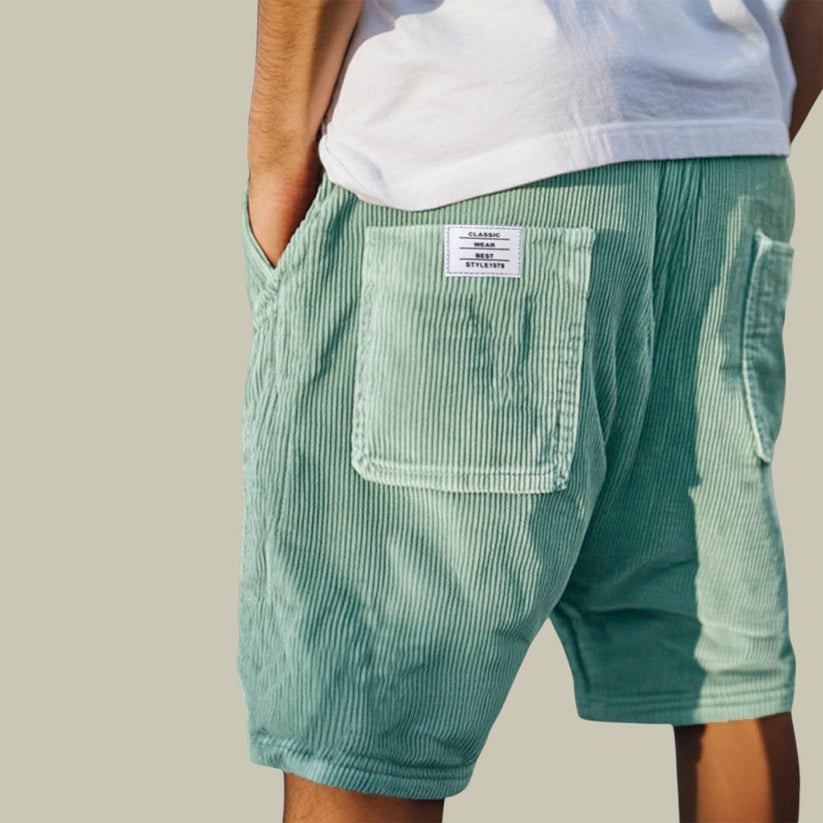 Steyn – Fløjlsshorts Med Elastik i Taljen