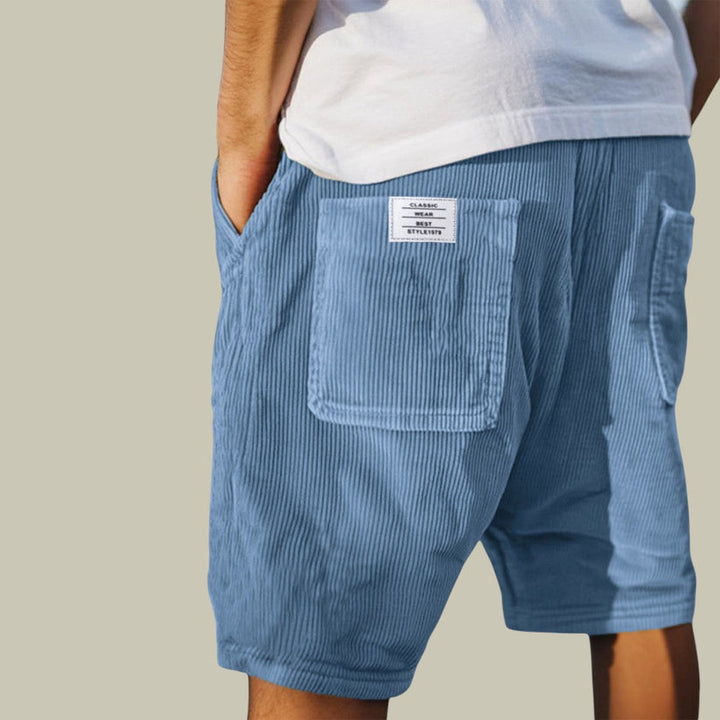 Steyn – Fløjlsshorts Med Elastik i Taljen