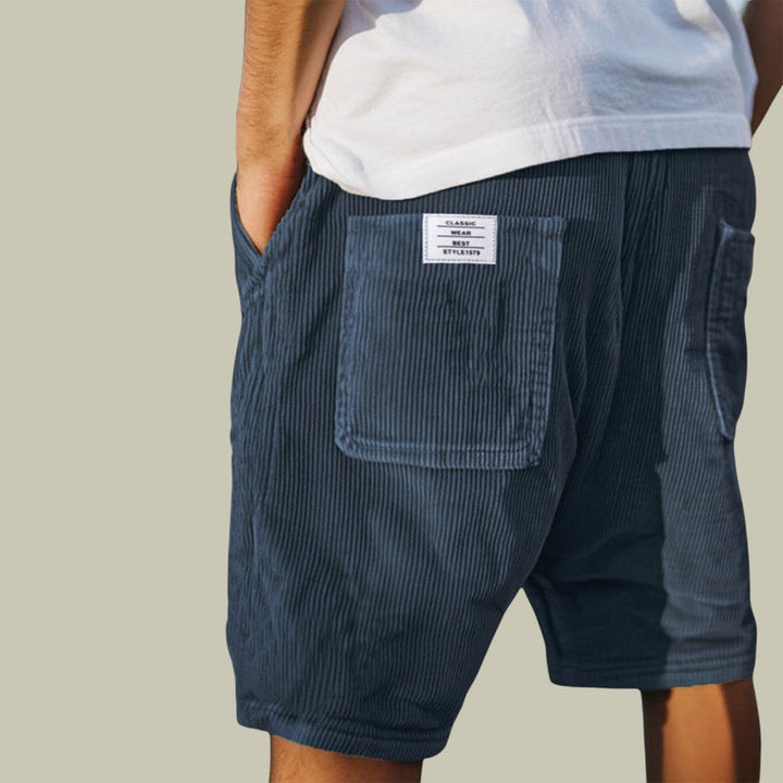 Steyn – Fløjlsshorts Med Elastik i Taljen