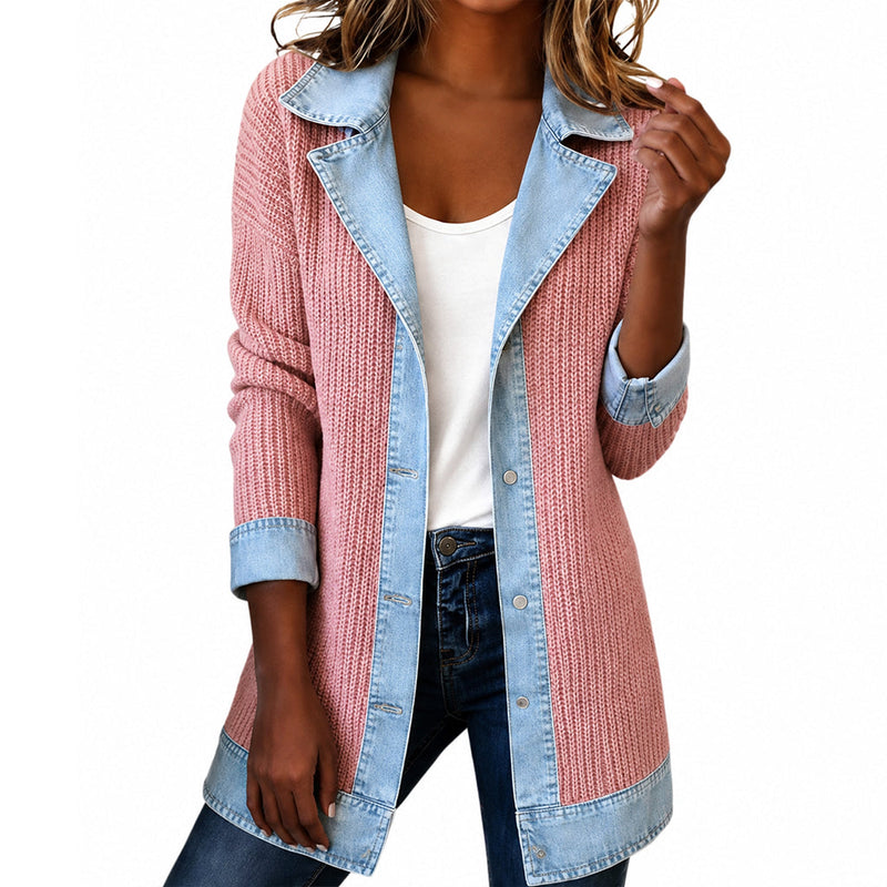 Cendall - Stilfuld Cardigan Med Denim