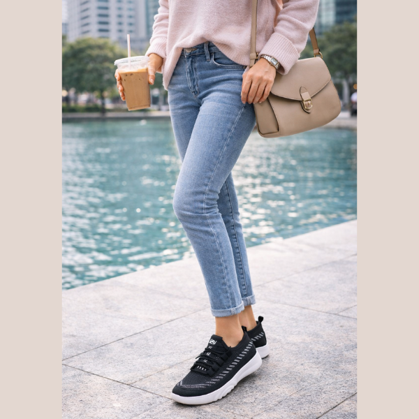 Sibelle - Åndbare Skinnende Loafers