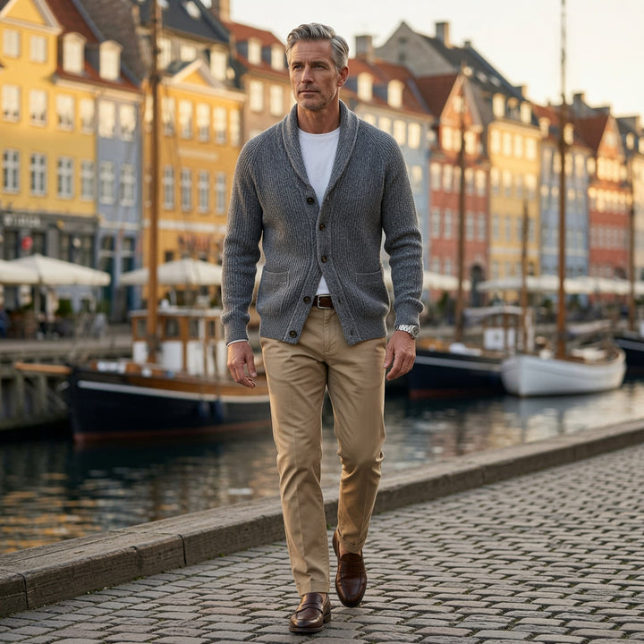Yanis – Langærmet Cardigan Med Knapper