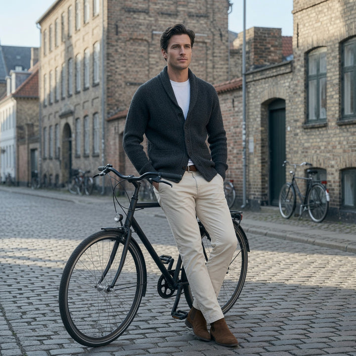 Yanis – Langærmet Cardigan Med Knapper