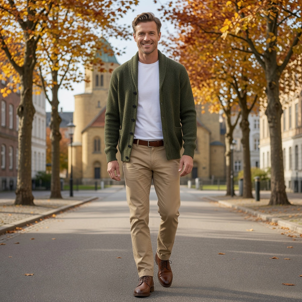 Yanis – Langærmet Cardigan Med Knapper