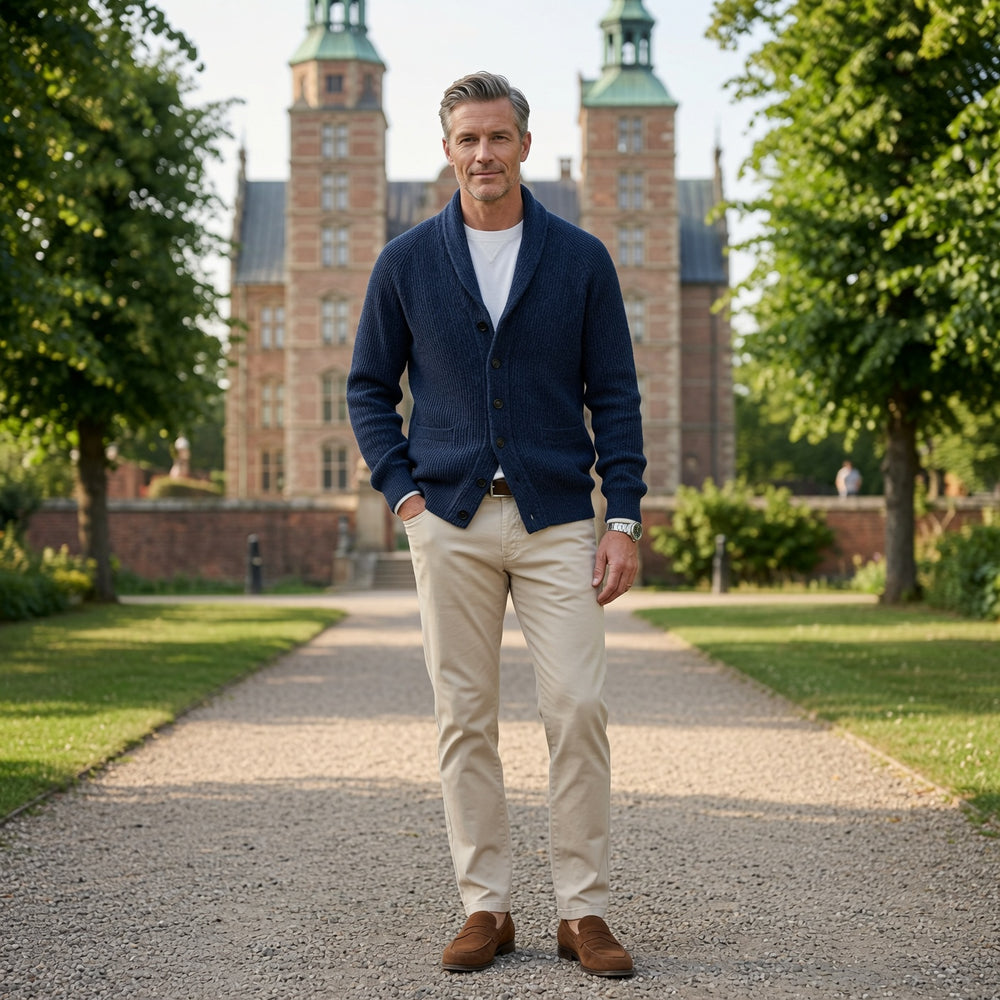 Yanis – Langærmet Cardigan Med Knapper