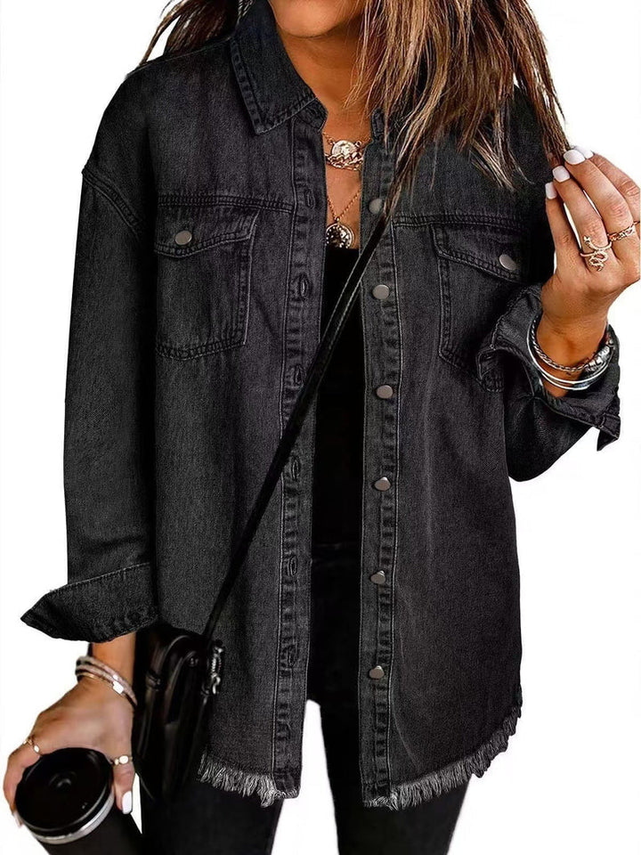 Enass - Denim Jakke Med Knapper