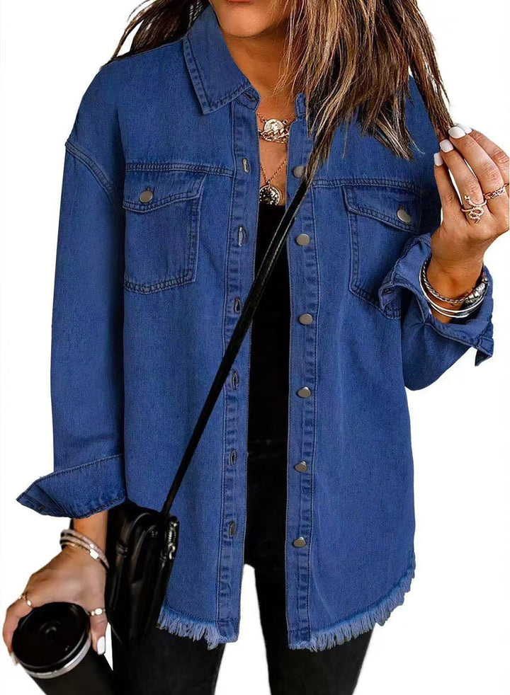 Enass - Denim Jakke Med Knapper