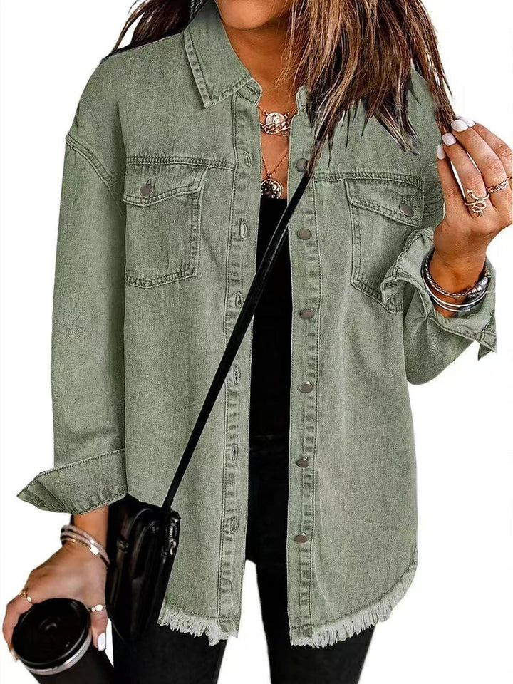 Enass - Denim Jakke Med Knapper