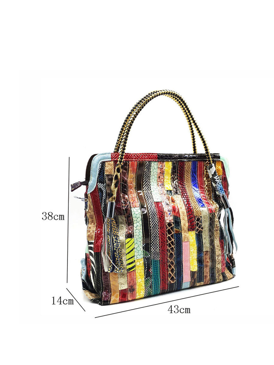 Mishahna - Modetask I Western Stil I Farverige Nuancer