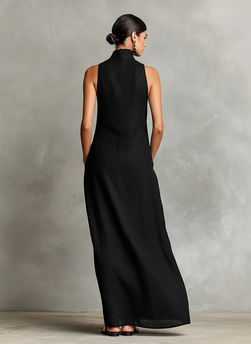 Imeria – Maxi-kjole med halterneck