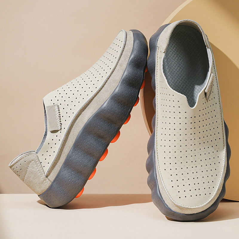 Sameth – Perforerede Slip-on Sko Med Fleksibel Sål