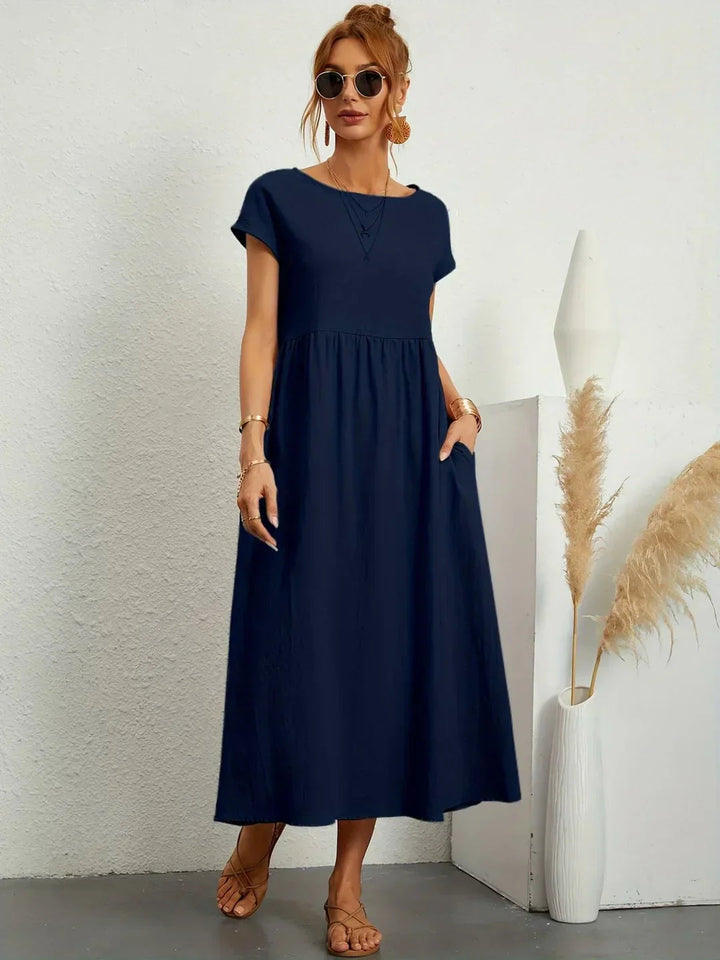 Neila – Oversized Maxikjole Med Lomme