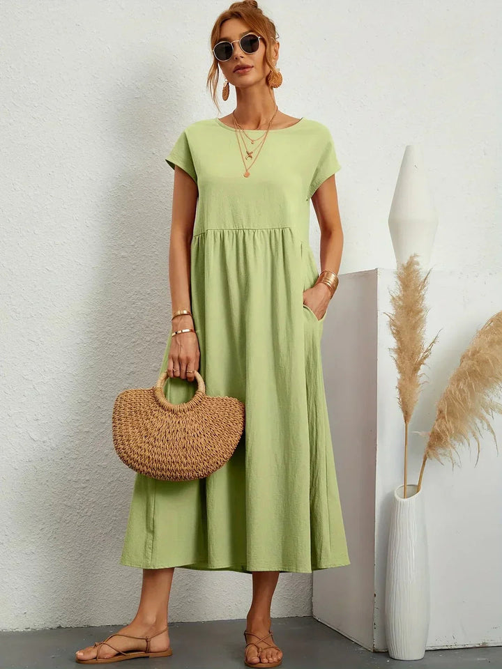 Neila – Oversized Maxikjole Med Lomme