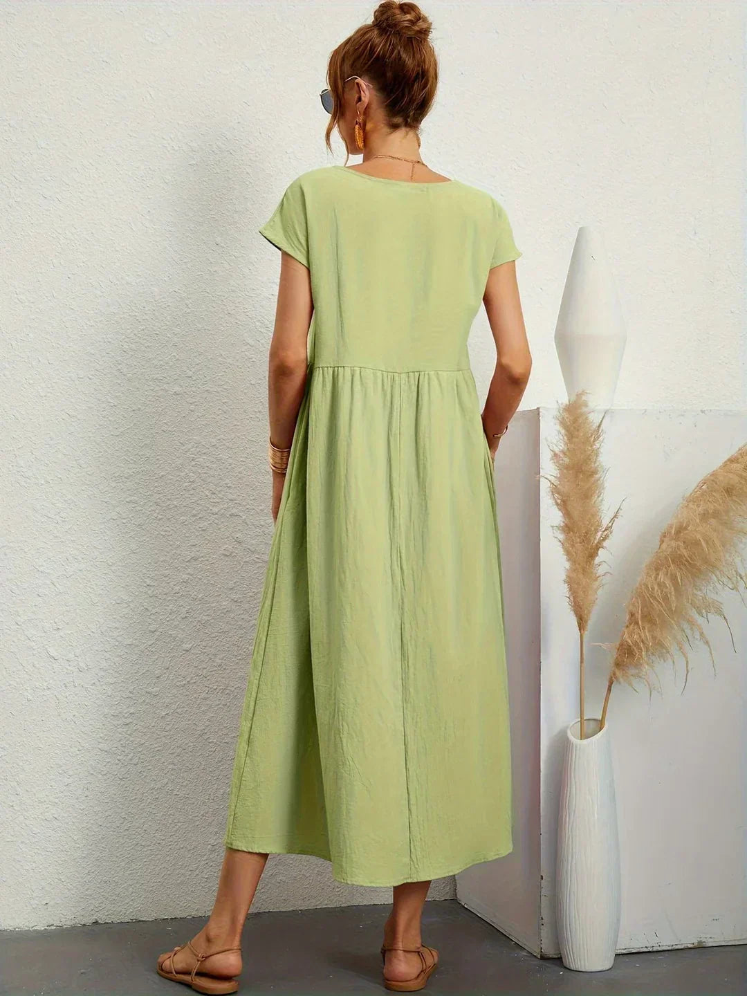 Neila – Oversized Maxikjole Med Lomme