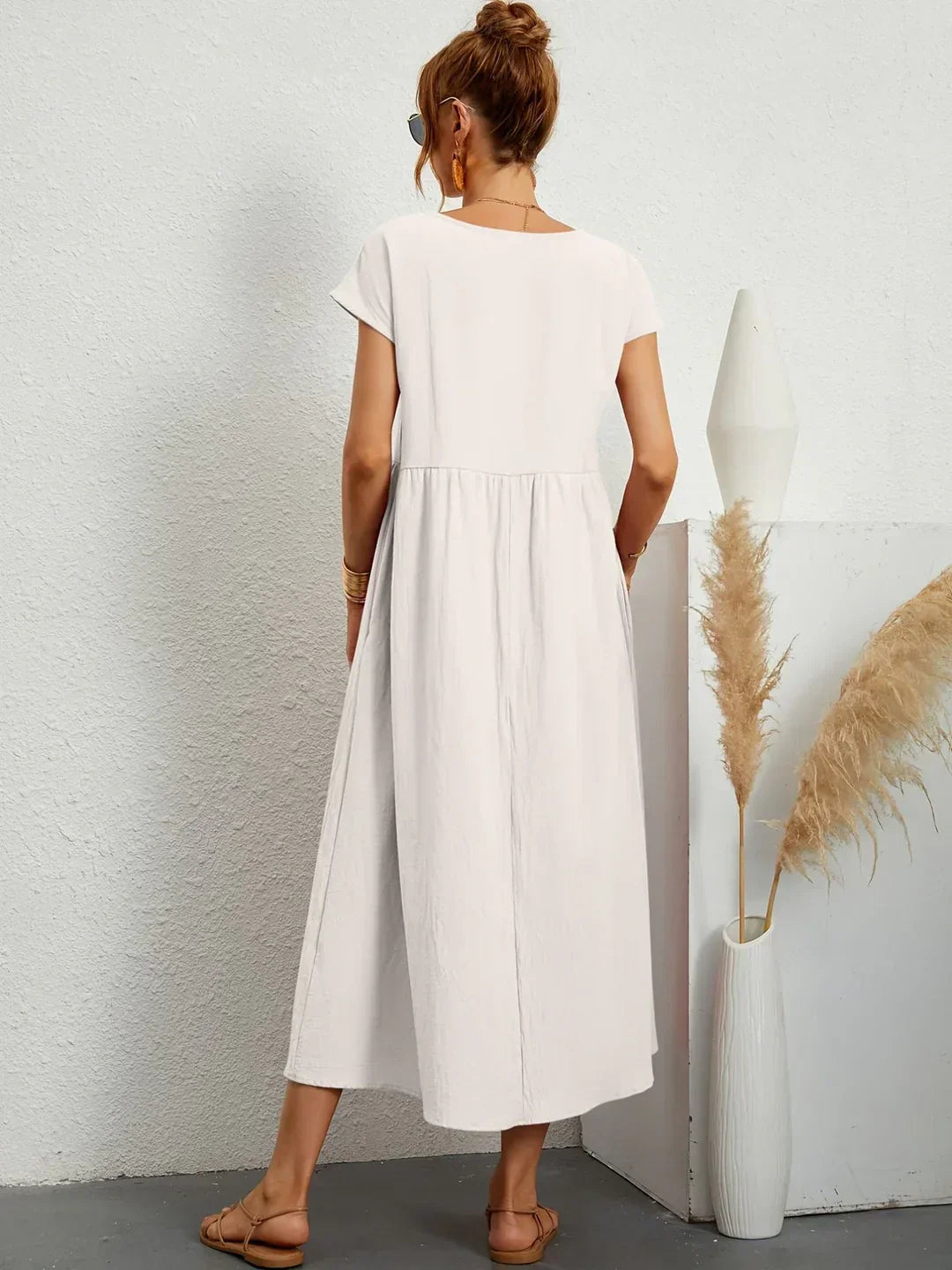 Neila – Oversized Maxikjole Med Lomme